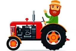 Cartoon Farm Tractors