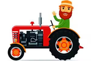 Cartoon Farm Tractors
