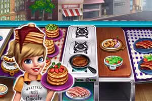 Cooking Fast 3 Ribs And Pancakes