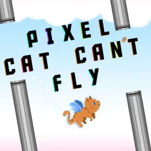 Pixel Cat Can t Fly