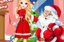 Santa's Daughter Home Alone