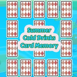 Summer Cold Drinks Card Memory