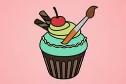 Yummy Cupcake Coloring