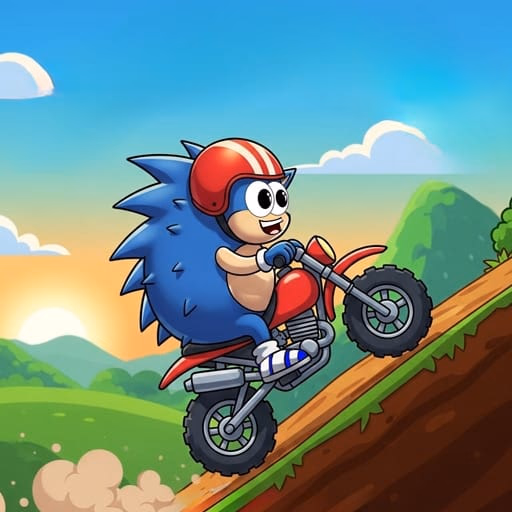 Blue Hedgehog Hill Dash Ride