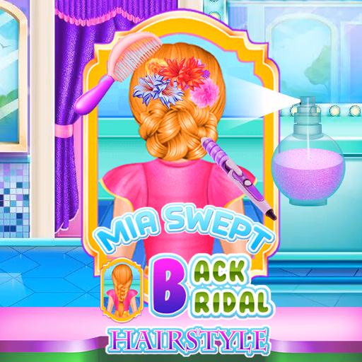 Mia Swept-Back Bridal Hairstyle