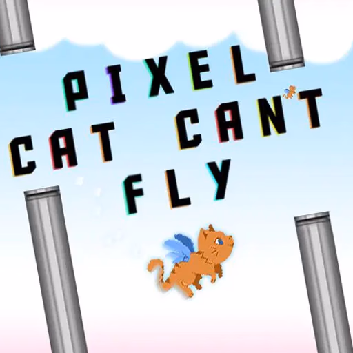 Pixel Cat Can t Fly