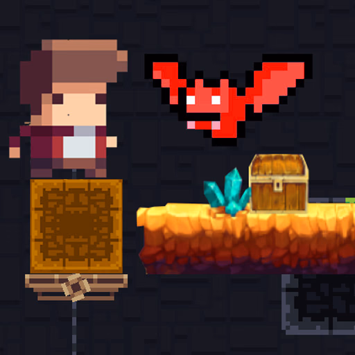 Tiny Man And Red Bat